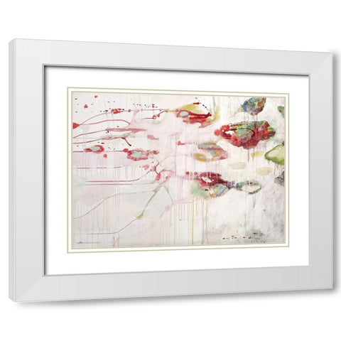 Wasserspiel 1 White Modern Wood Framed Art Print with Double Matting by Endress, Sabine