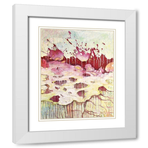 An die OberflÃ¤che White Modern Wood Framed Art Print with Double Matting by Endress, Sabine