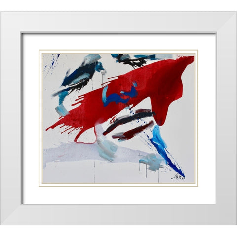 Sleeping Beauty I White Modern Wood Framed Art Print with Double Matting by Miteff, Stefan