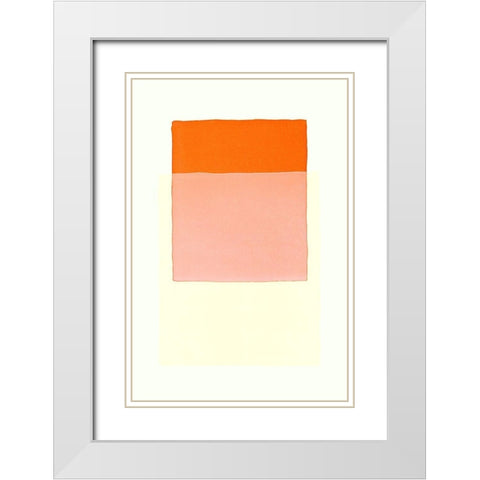 Color Code 3 White Modern Wood Framed Art Print with Double Matting by Maier, Werner