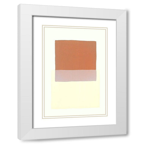 Color Code 7 White Modern Wood Framed Art Print with Double Matting by Maier, Werner