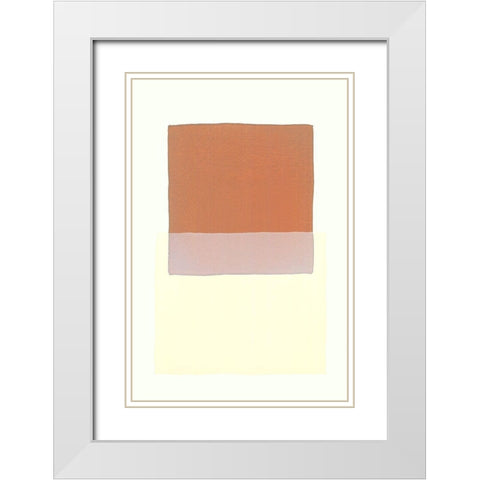 Color Code 7 White Modern Wood Framed Art Print with Double Matting by Maier, Werner