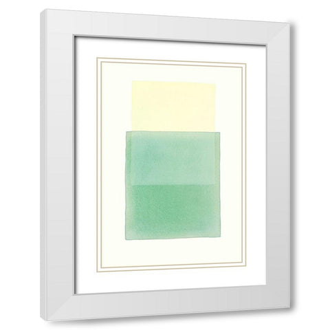 Color Code 12 White Modern Wood Framed Art Print with Double Matting by Maier, Werner