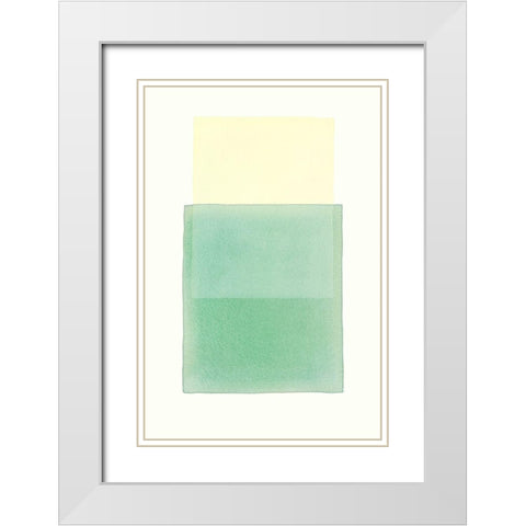 Color Code 12 White Modern Wood Framed Art Print with Double Matting by Maier, Werner