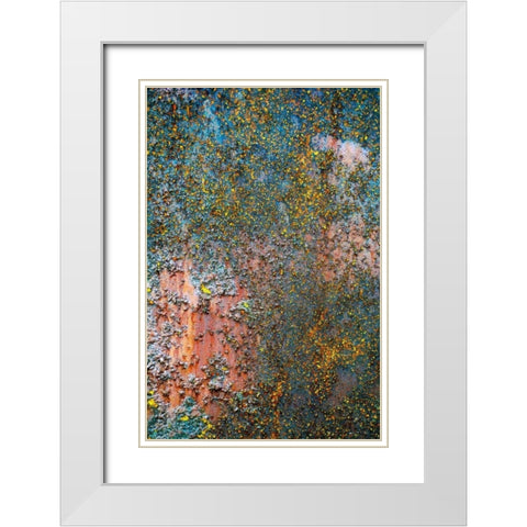 Ships Rust White Modern Wood Framed Art Print with Double Matting by Stalowy, John