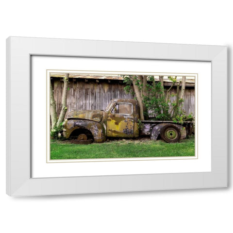 GMC White Modern Wood Framed Art Print with Double Matting by Stalowy, John
