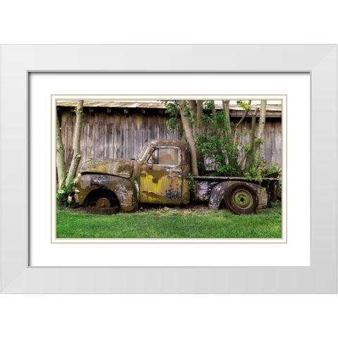 GMC White Modern Wood Framed Art Print with Double Matting by Stalowy, John