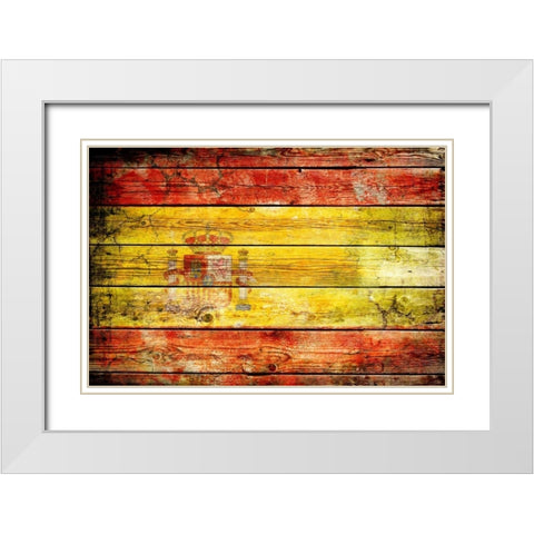 Spain 2 White Modern Wood Framed Art Print with Double Matting by Robins, John H.