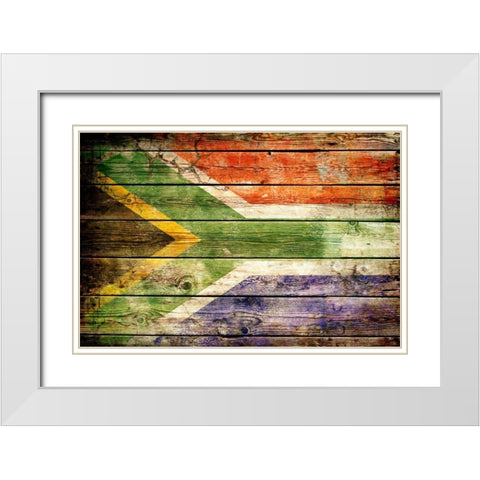South Africa 2 White Modern Wood Framed Art Print with Double Matting by Robins, John H.