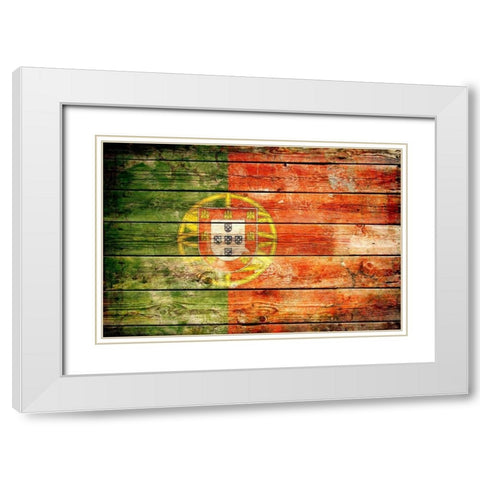 Portugal 2 White Modern Wood Framed Art Print with Double Matting by Robins, John H.