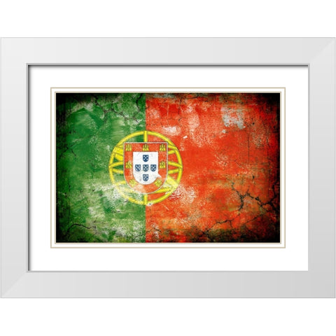 Portugal 1 White Modern Wood Framed Art Print with Double Matting by Robins, John H.