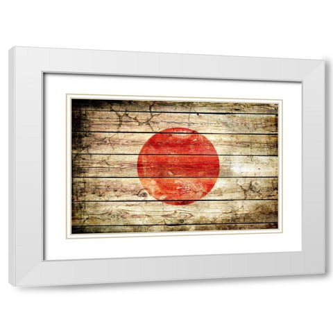 Japan 2 White Modern Wood Framed Art Print with Double Matting by Robins, John H.