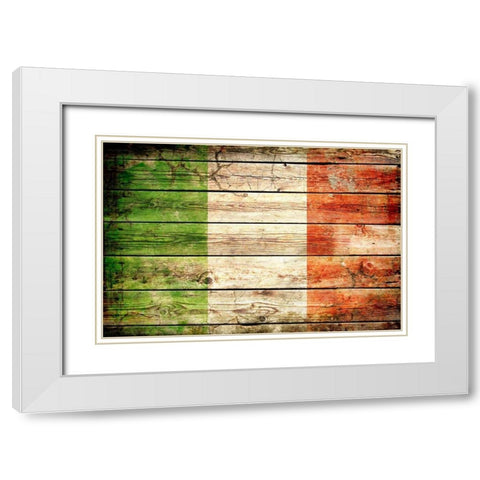 Italy 2 White Modern Wood Framed Art Print with Double Matting by Robins, John H.