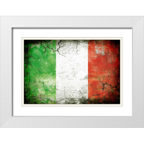Italy 1 White Modern Wood Framed Art Print with Double Matting by Robins, John H.
