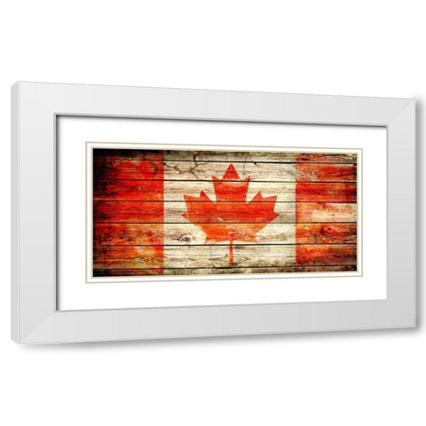 Canada 2 White Modern Wood Framed Art Print with Double Matting by Robins, John H.