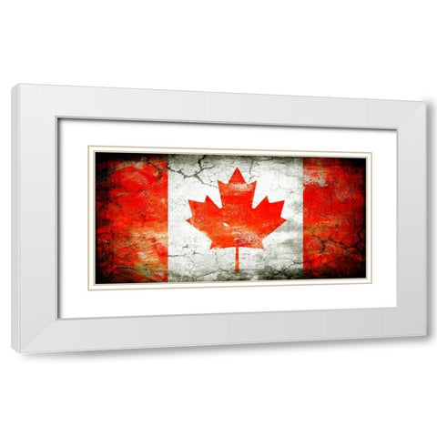 Canada 1 White Modern Wood Framed Art Print with Double Matting by Robins, John H.