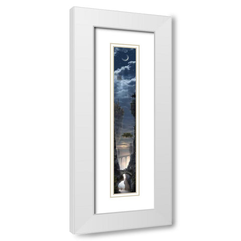 Way to the Heaven White Modern Wood Framed Art Print with Double Matting by Martin, Jose Luis