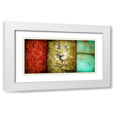 Luxury II White Modern Wood Framed Art Print with Double Matting by Willow, Susan P.