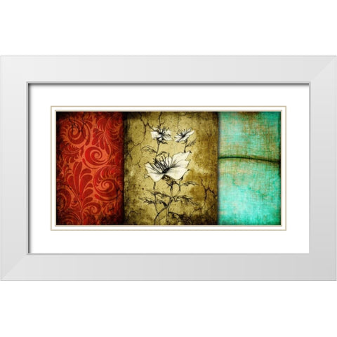 Luxury II White Modern Wood Framed Art Print with Double Matting by Willow, Susan P.