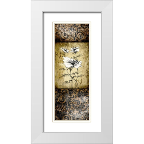 Brown Vintage II B White Modern Wood Framed Art Print with Double Matting by Willow, Susan P.