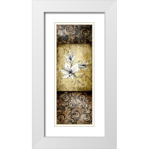 Brown Vintage II A White Modern Wood Framed Art Print with Double Matting by Willow, Susan P.