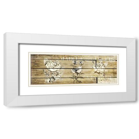 Wood Vintage White Modern Wood Framed Art Print with Double Matting by Willow, Susan P.