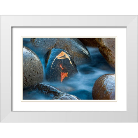 The jewel White Modern Wood Framed Art Print with Double Matting by Vera, Urtzi