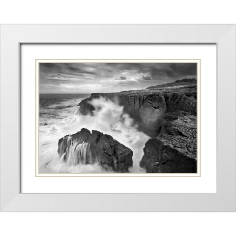 The three Marias White Modern Wood Framed Art Print with Double Matting by Vera, Urtzi