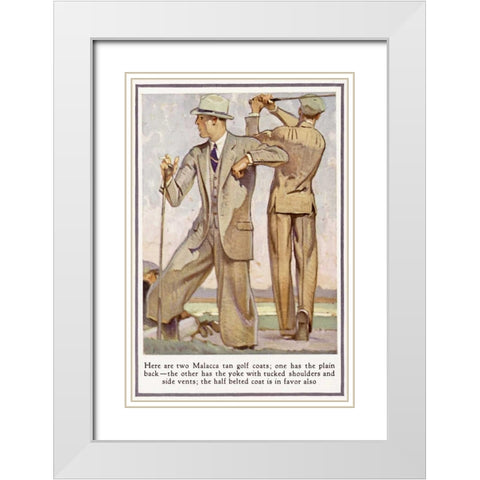 Baskins Fashions VIII White Modern Wood Framed Art Print with Double Matting by Unknown