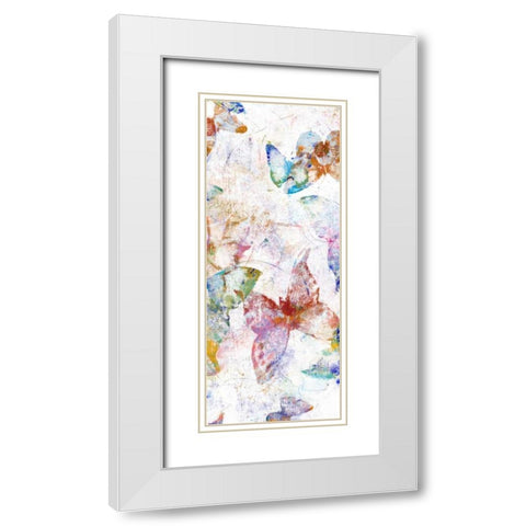 Bright Flight II White Modern Wood Framed Art Print with Double Matting by Studio W