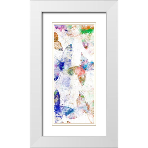 Bright Flight III White Modern Wood Framed Art Print with Double Matting by Studio W
