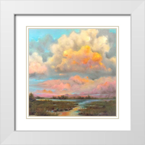 Big Sky Big Dreams White Modern Wood Framed Art Print with Double Matting by Quin, Marabeth