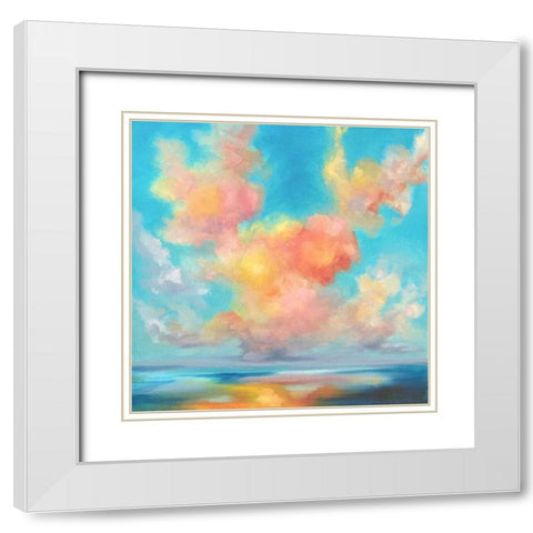 The Sureness of Things White Modern Wood Framed Art Print with Double Matting by Quin, Marabeth