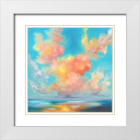 The Sureness of Things White Modern Wood Framed Art Print with Double Matting by Quin, Marabeth