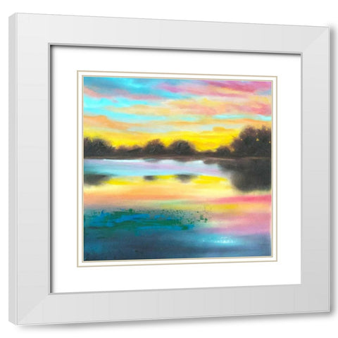 The Grand Scheme of Things White Modern Wood Framed Art Print with Double Matting by Quin, Marabeth