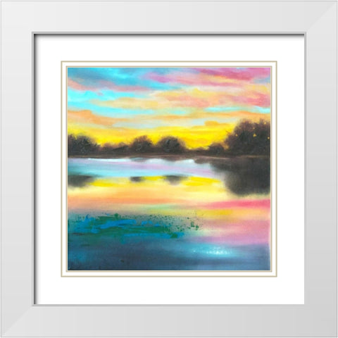 The Grand Scheme of Things White Modern Wood Framed Art Print with Double Matting by Quin, Marabeth