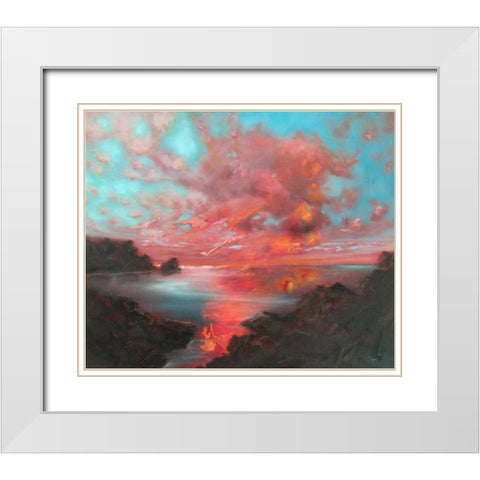 Nothing Has Ever White Modern Wood Framed Art Print with Double Matting by Quin, Marabeth