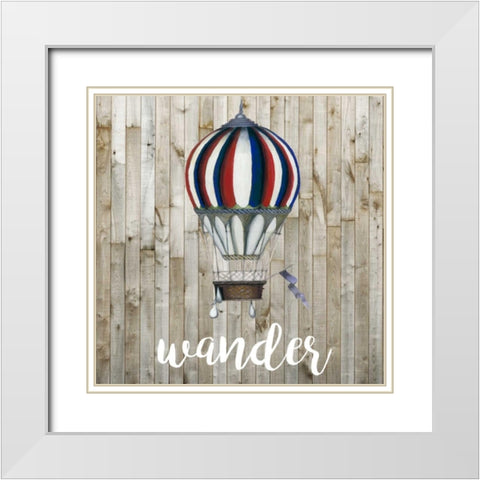 Young Explorer I White Modern Wood Framed Art Print with Double Matting by Studio W