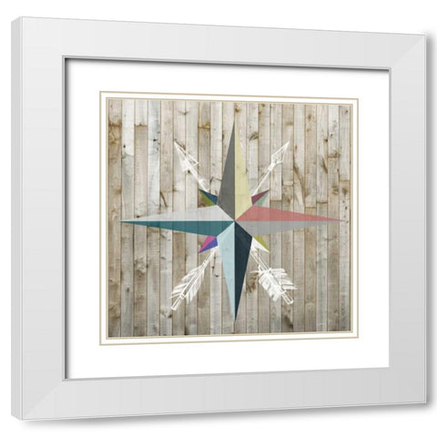 Young Explorer II White Modern Wood Framed Art Print with Double Matting by Studio W