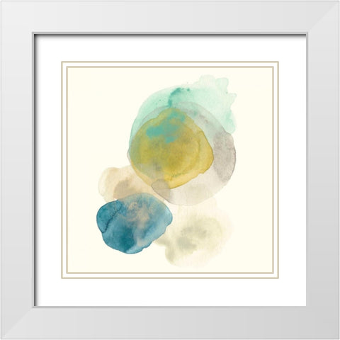 Fluid Geology I White Modern Wood Framed Art Print with Double Matting by Vess, June Erica