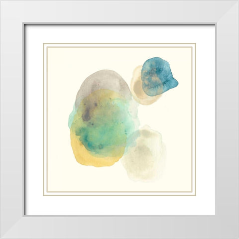 Fluid Geology II White Modern Wood Framed Art Print with Double Matting by Vess, June Erica