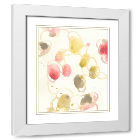 Elliptical Motion I White Modern Wood Framed Art Print with Double Matting by Vess, June Erica