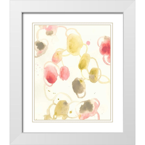 Elliptical Motion I White Modern Wood Framed Art Print with Double Matting by Vess, June Erica