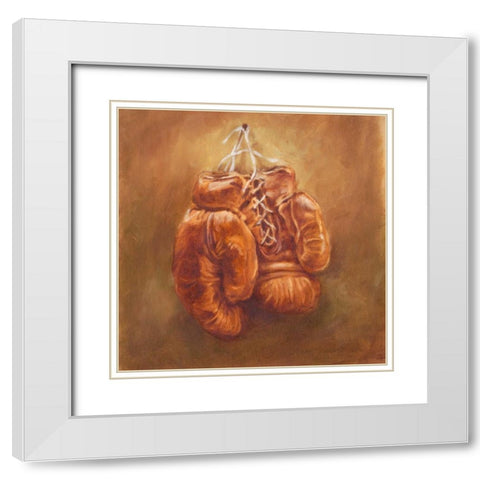 Rustic Sports I White Modern Wood Framed Art Print with Double Matting by Harper, Ethan