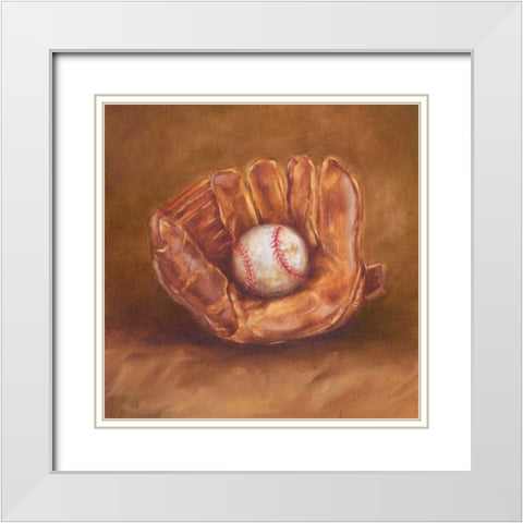 Rustic Sports III White Modern Wood Framed Art Print with Double Matting by Harper, Ethan