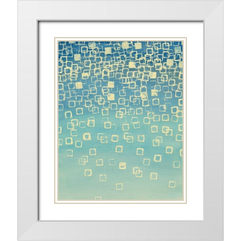 Faded Axioms I White Modern Wood Framed Art Print with Double Matting by Lam, Vanna