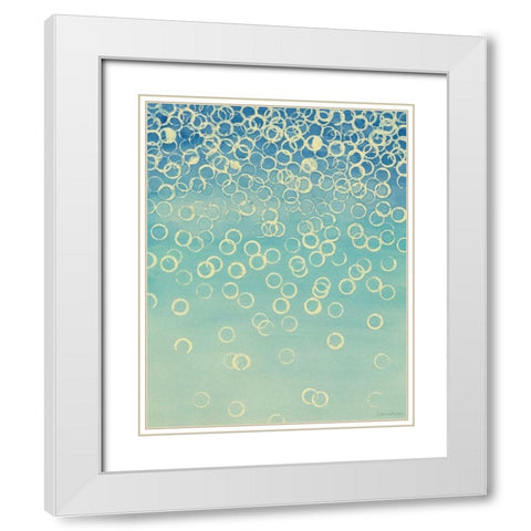 Faded Axioms II White Modern Wood Framed Art Print with Double Matting by Lam, Vanna