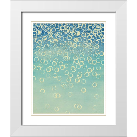 Faded Axioms II White Modern Wood Framed Art Print with Double Matting by Lam, Vanna