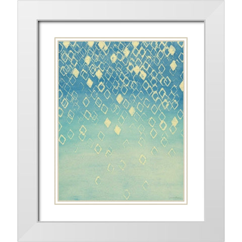 Faded Axioms III White Modern Wood Framed Art Print with Double Matting by Lam, Vanna