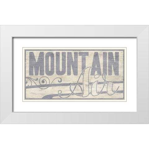 Lake Life II White Modern Wood Framed Art Print with Double Matting by Vess, June Erica
